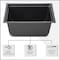 American Built Pro Utility Storage Tote, 12 in L x 8 in W x 6 in H, Black, Styrene, 6 PK 1410 P6 - alternate 4